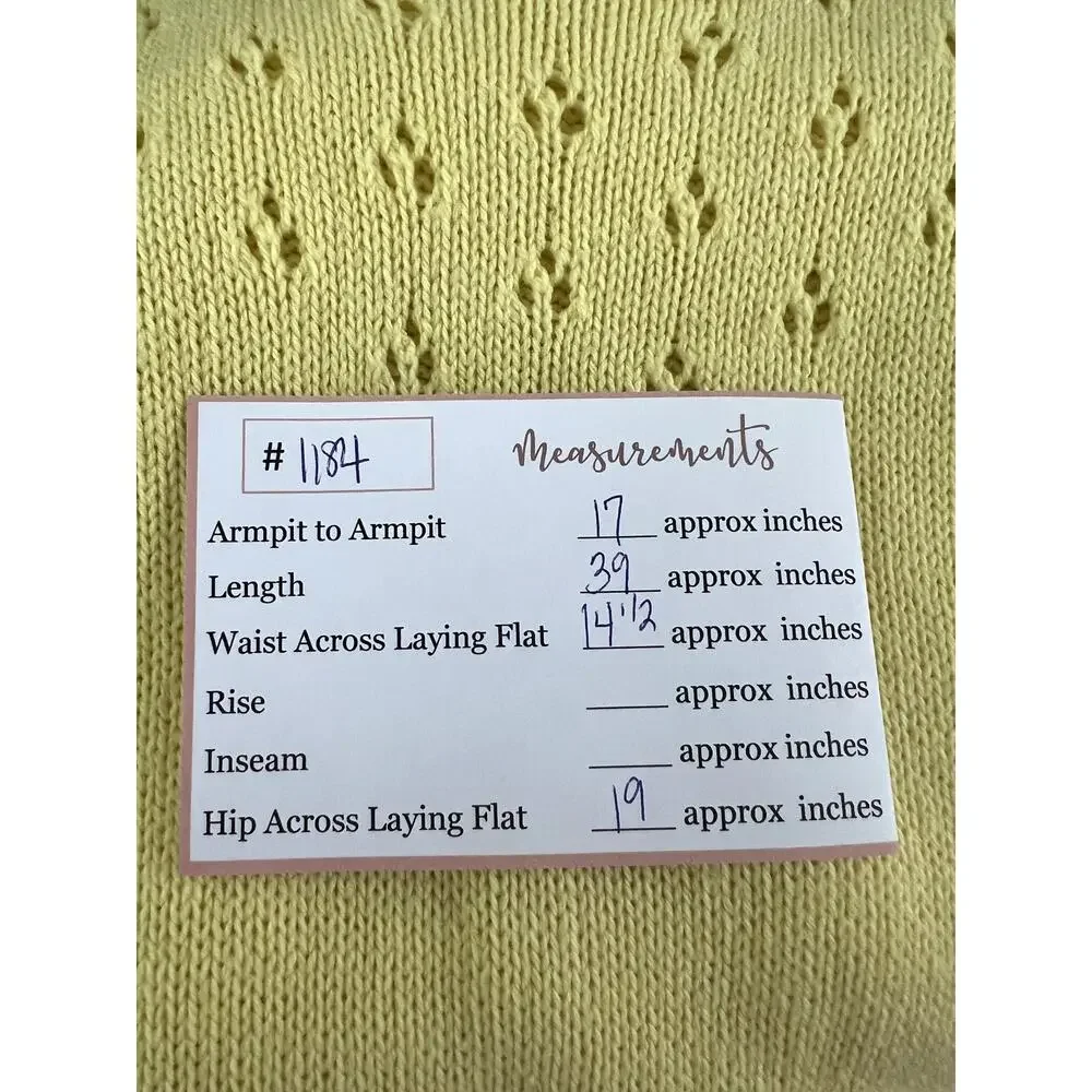 Girls Cat & Jack Yellow Knit‎ Drop Waist Flutter Ruffle Hem Dress Size (14) XL